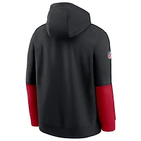 Men's Nike Scarlet San Francisco 49ers 2024 Sideline Club Pullover Hoodie