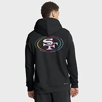 Men's Nike Black San Francisco 49ers 2025 NFL Crucial Catch Sideline Standard Issue Dri-FIT Hoodie