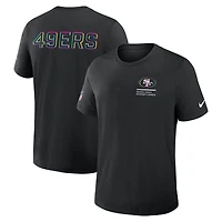 T-shirt Nike noir San Francisco 49ers 2025 NFL Crucial Catch Tri-Blend Dri-FIT pour homme