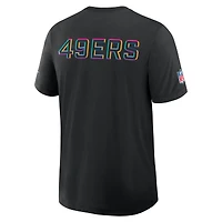 T-shirt Nike noir San Francisco 49ers 2025 NFL Crucial Catch Tri-Blend Dri-FIT pour homme