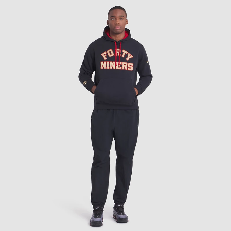 Sweat à capuche Nike noir pour homme San Francisco 49ers 2025 Rivalries Collection Club