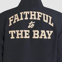 Veste aviateur Nike noire à fermeture éclair latérale pour homme, collection 2025 Rivalries des San Francisco 49ers