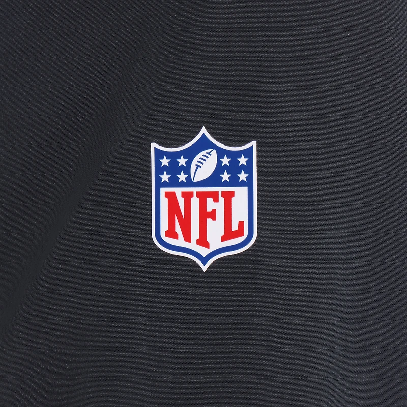Veste aviateur Nike noire à fermeture éclair latérale pour homme, collection 2025 Rivalries des San Francisco 49ers