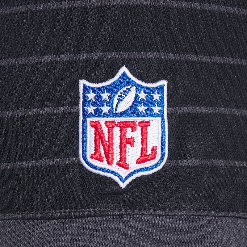 Polo Nike noir Dri-FIT à rayures pour homme, collection Rivalries 2025 des San Francisco 49ers