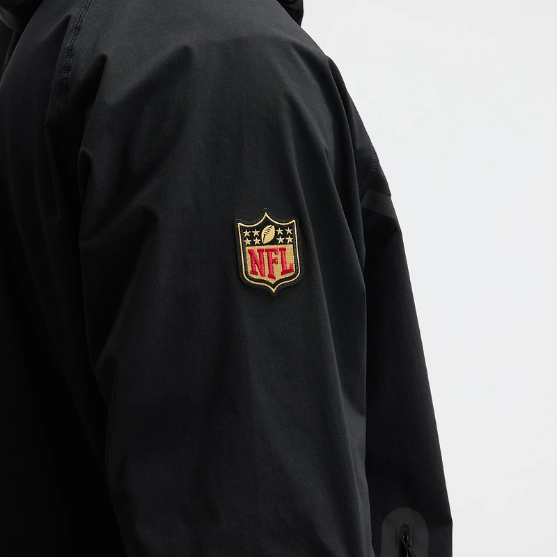 Men's Nike Black San Francisco 49ers 2025 Rivalries Collection Tech Raglan Full-Zip Jacket