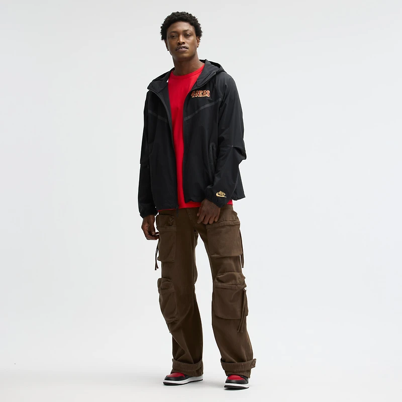 Men's Nike Black San Francisco 49ers 2025 Rivalries Collection Tech Raglan Full-Zip Jacket