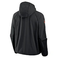 Men's Nike Black San Francisco 49ers 2025 Rivalries Collection Tech Raglan Full-Zip Jacket