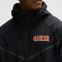 Veste zippée Nike noire pour homme, collection San Francisco 49ers 2025 Rivalries.