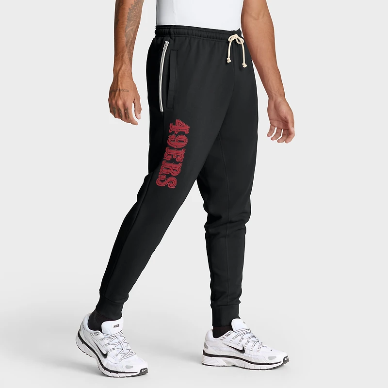 Men's Nike Black San Francisco 49ers 2025 Sideline Standard Issue Ground Game Dri-FIT Taper Pants