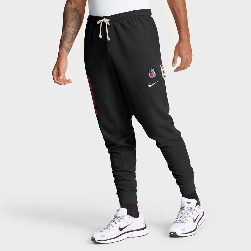 Men's Nike Black San Francisco 49ers 2025 Sideline Standard Issue Ground Game Dri-FIT Taper Pants