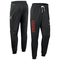 Men's Nike Black San Francisco 49ers 2025 Sideline Standard Issue Ground Game Dri-FIT Taper Pants