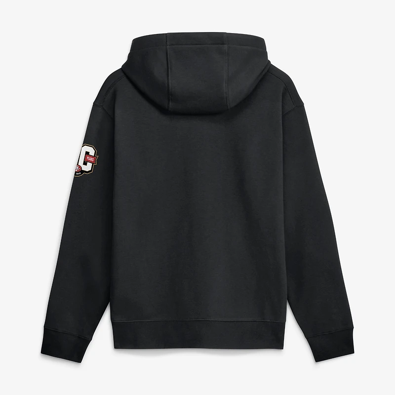 Men's Nike Black San Francisco 49ers 80th Anniversary Third Down Stop Club Fleece Hoodie