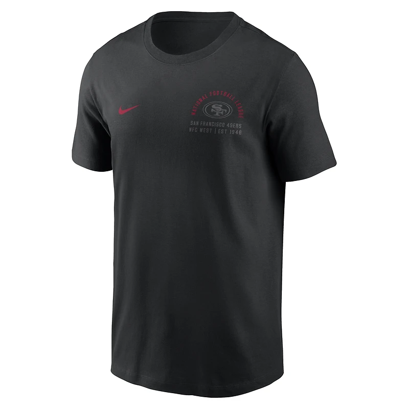 T-shirt Nike Essential noir pour homme, San Francisco 49ers