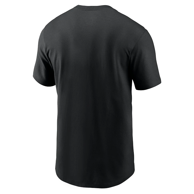 T-shirt Nike noir pour homme avec logo Primetime Helmet des San Francisco 49ers