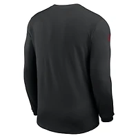 Men's Nike Black San Francisco 49ers Sideline Coach UV Dri-FIT Long Sleeve Shirt