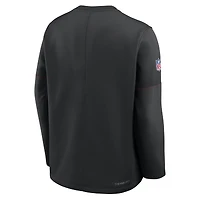 Men's Nike Black San Francisco 49ers Sideline Coaches Midweight Therma-FIT Sweatshirt