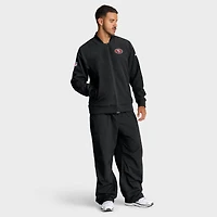Men's Nike Black San Francisco 49ers Sideline Full-Zip Bomber Jacket