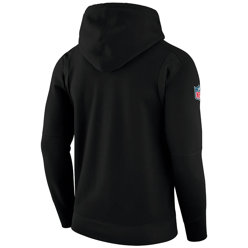Men's Nike Black San Francisco 49ers Sideline Player Performance Pullover Hoodie