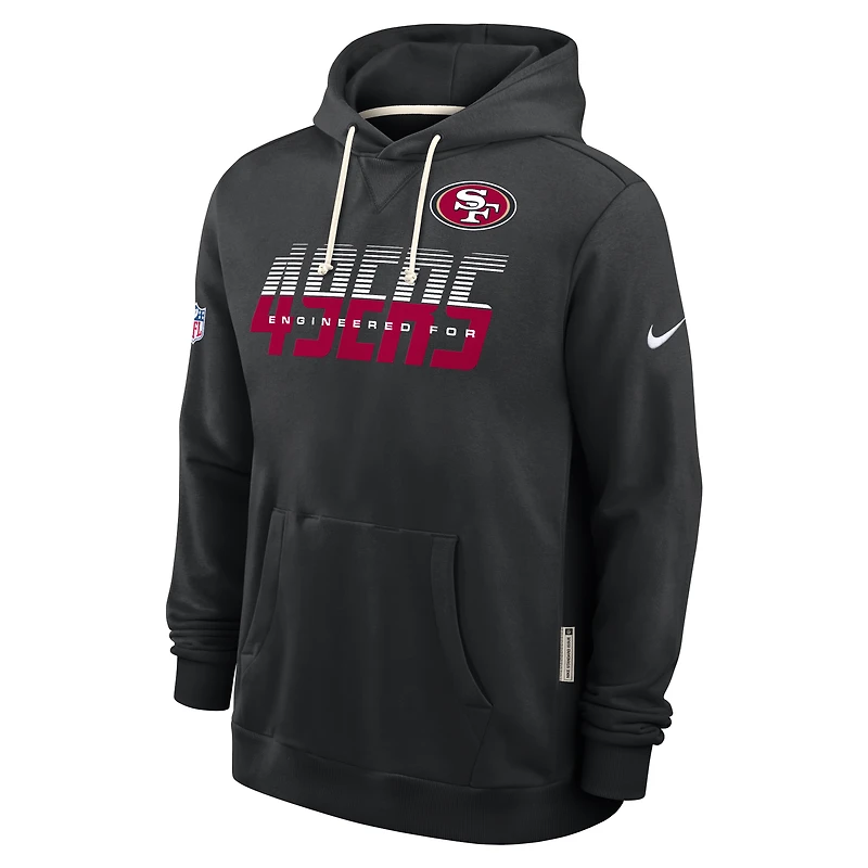 Men's Nike Scarlet San Francisco 49ers Sideline Standard Issue Dri-FIT Hoodie
