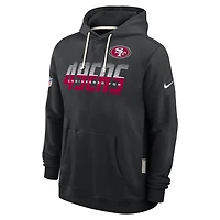 Men's Nike Scarlet San Francisco 49ers Sideline Standard Issue Dri-FIT Hoodie