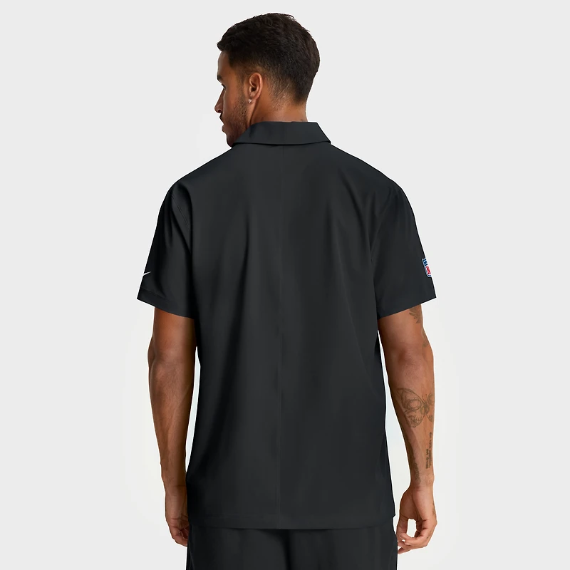 Men's Nike Black San Francisco 49ers Sideline Woven Dri-FIT Polo