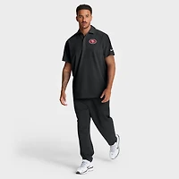 Men's Nike Black San Francisco 49ers Sideline Woven Dri-FIT Polo