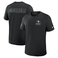 T-shirt Nike noir pour homme San Francisco 49ers Tall 2025 NFL Crucial Catch Tri-Blend Dri-FIT