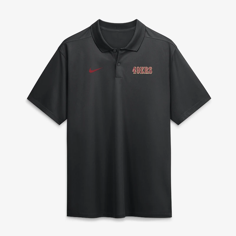 Men's Nike Black San Francisco 49ers Wordmark Victory Dri-FIT Polo