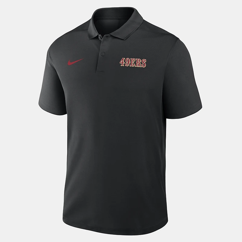 Men's Nike Black San Francisco 49ers Wordmark Victory Dri-FIT Polo