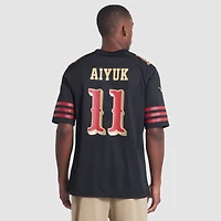 Maillot Nike Brandon Aiyuk noir pour homme, collection Rivalries 2025, San Francisco 49ers