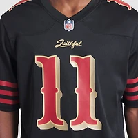 Maillot Nike Brandon Aiyuk noir pour homme, collection Rivalries 2025, San Francisco 49ers