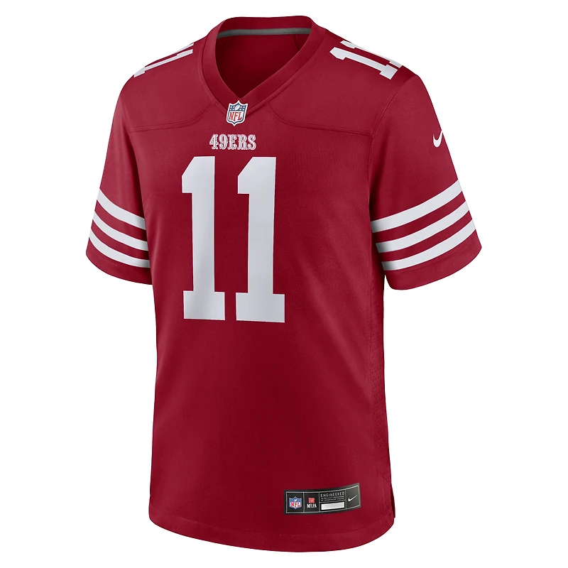 Maillot de joueur Nike Brandon Aiyuk Scarlet des San Francisco 49ers pour homme