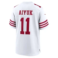 Maillot Nike Brandon Aiyuk blanc pour homme des San Francisco 49ers
