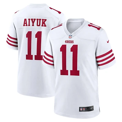 Maillot de match joueur Nike Brandon Aiyuk des San Francisco 49ers pour homme, blanc