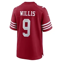 Maillot Nike Brayden Willis Scarlet San Francisco 49ers Team Game pour Homme