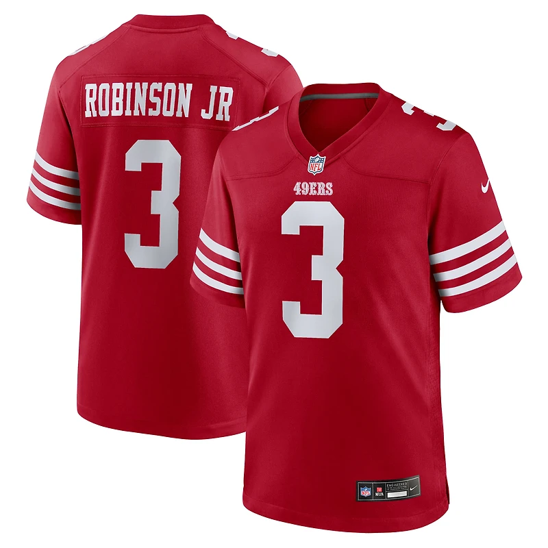 Men's Nike Brian Robinson Jr. Scarlet San Francisco 49ers Team Game Jersey