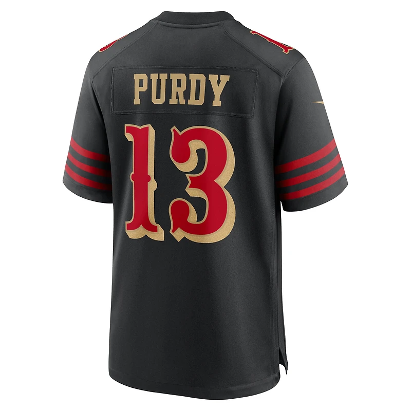 Men's Nike Brock Purdy Black San Francisco 49ers 2025 Rivalries Collection Game Jersey