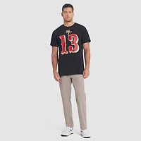 T-shirt Nike Brock Purdy noir pour homme, collection San Francisco 49ers 2025 Rivalries, nom et numéro du joueur