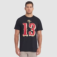 T-shirt Nike Brock Purdy noir pour homme, collection San Francisco 49ers 2025 Rivalries, nom et numéro du joueur