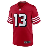 Maillot de joueur jeu alternatif Nike Brock Purdy Scarlet San Francisco 49ers pour homme