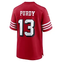 Maillot de joueur jeu alternatif Nike Brock Purdy Scarlet San Francisco 49ers pour homme