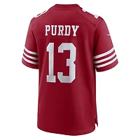 Maillot Nike Brock Purdy Scarlet pour homme des San Francisco 49ers Game Player