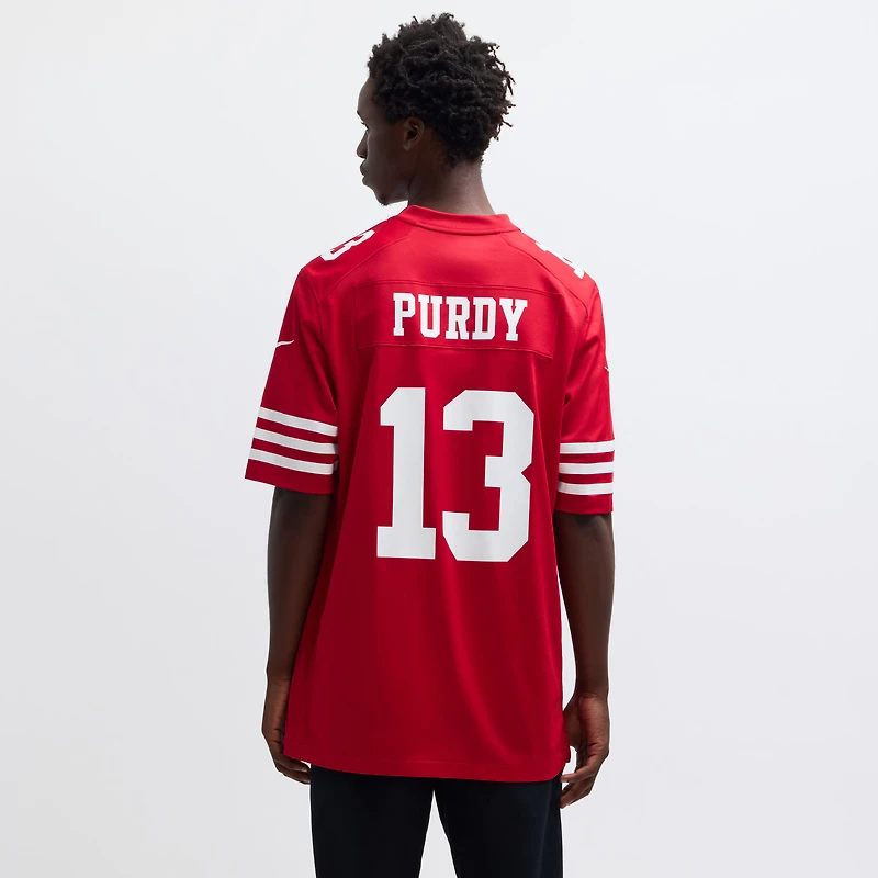 Maillot Nike Brock Purdy Scarlet pour homme des San Francisco 49ers Game Player