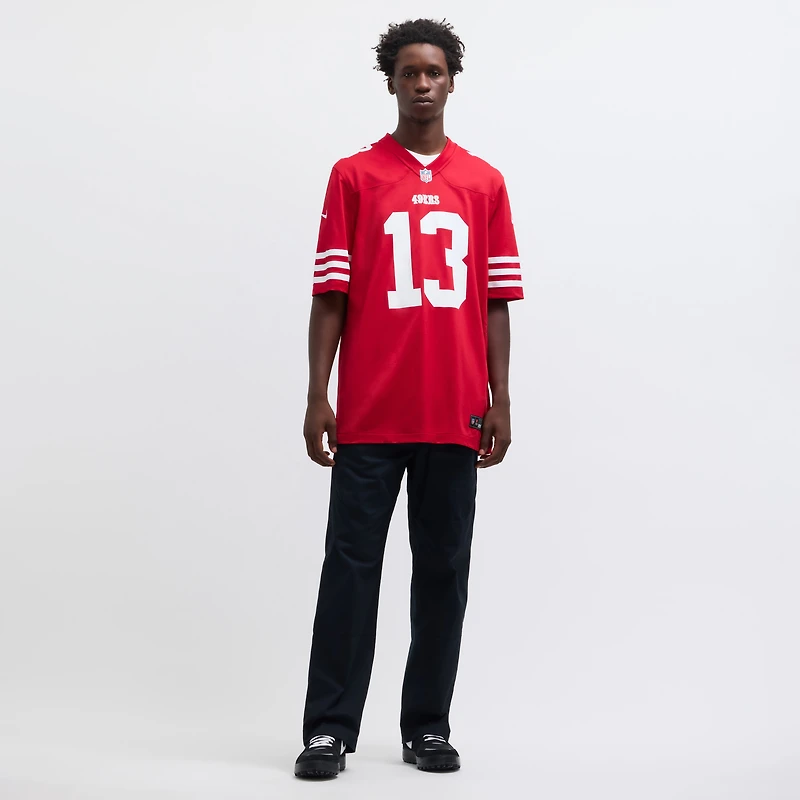 Maillot Nike Brock Purdy Scarlet pour homme des San Francisco 49ers Game Player