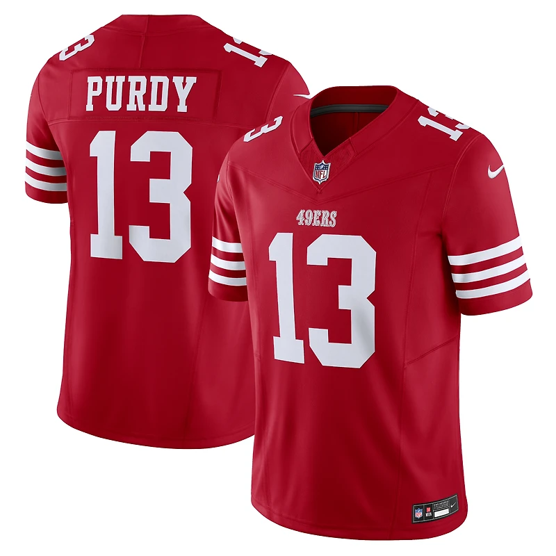Maillot Nike Brock Purdy Scarlet San Francisco 49ers Vapor F.U.S.E. Limited pour homme