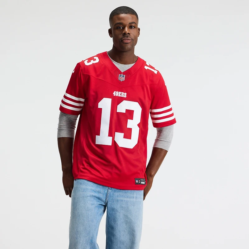 Men's Nike Brock Purdy Scarlet San Francisco 49ers Vapor F.U.S.E. Stitched Limited Jersey