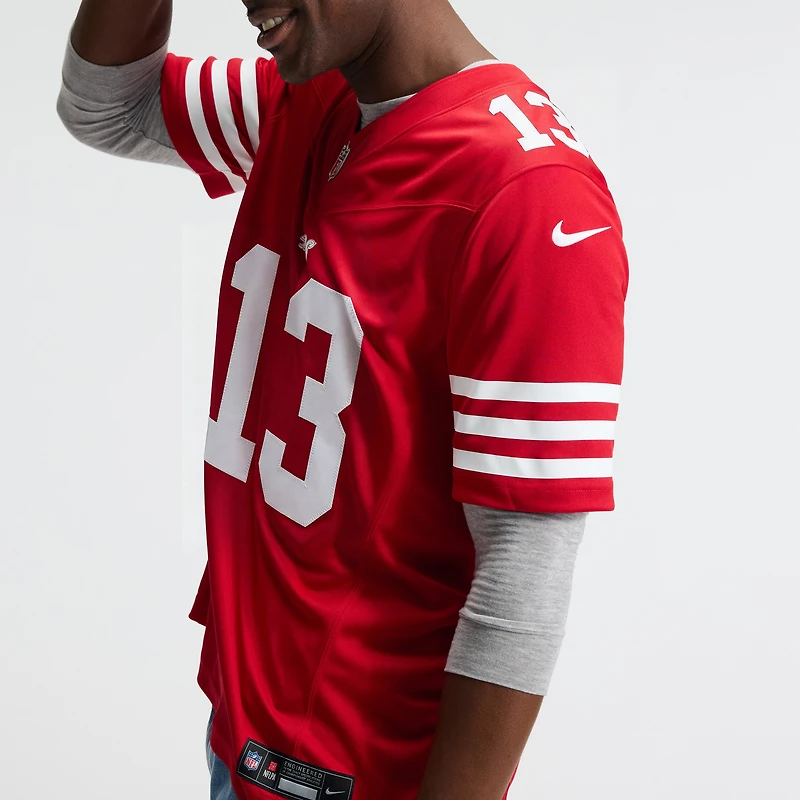 Men's Nike Brock Purdy Scarlet San Francisco 49ers Vapor F.U.S.E. Stitched Limited Jersey