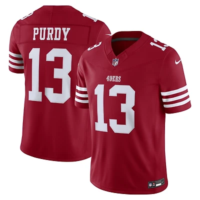Men's Nike Brock Purdy Scarlet San Francisco 49ers Vapor F.U.S.E. Stitched Limited Jersey