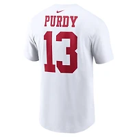 Men's Nike Brock Purdy White San Francisco 49ers Player Name & Number T-Shirt