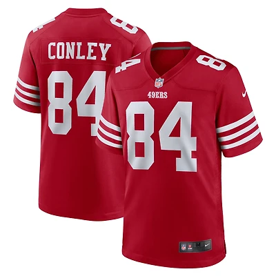 Maillot de match Nike Chris Conley Scarlet San Francisco 49ers pour homme